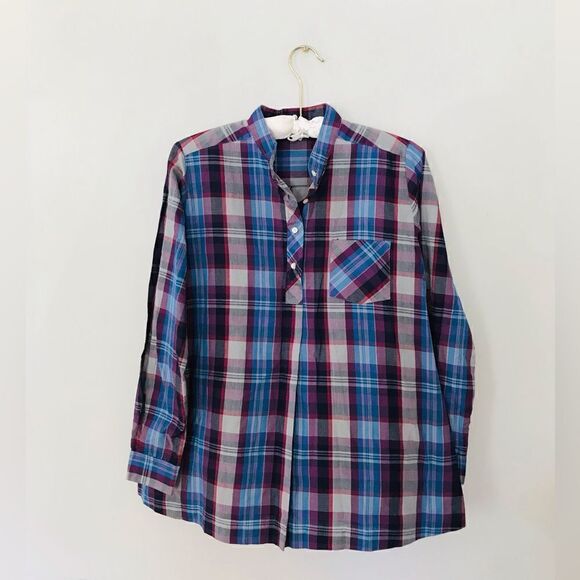 Vintage | sears maternity plaid pullover blouse | size 8 - Picture 1 of 7